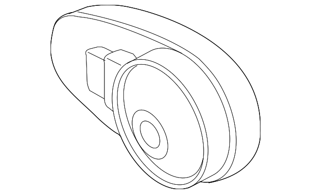 Alarm Horn 1J0-951-605-A - View 3