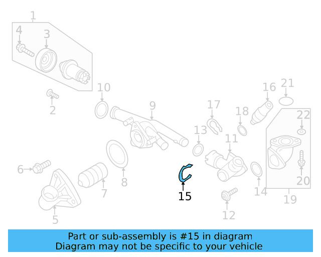 Engine Coolant Inlet Flange C 03H-121-142