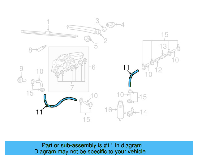 Hose 2D0-955-962 - View 142