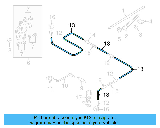 Hose 2D0-955-962 - View 21