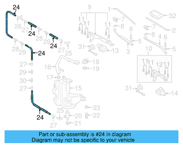 Hose 2D0-955-962 - View 122