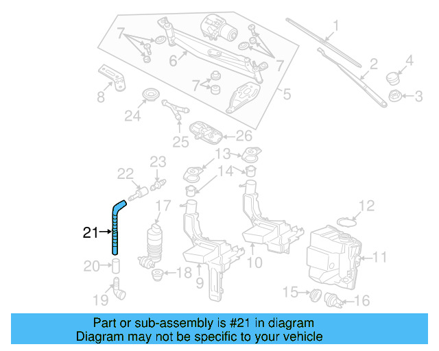 Hose 2D0-955-962 - View 30