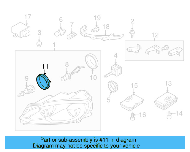Headlight Bulb Cap 2E0-941-607 - View 42