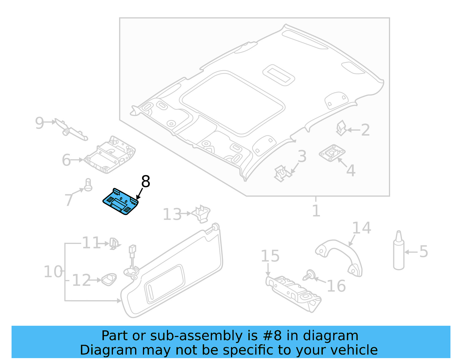 Console Trim Panel 2GA-867-071-B-RM5 - View 4