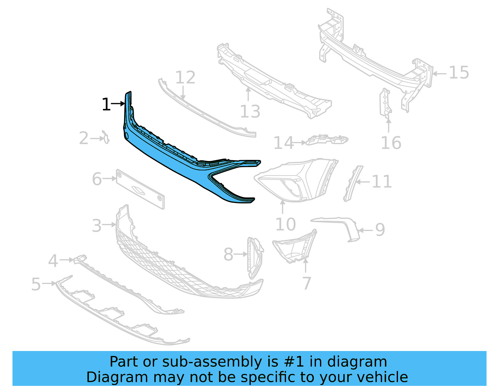 Bumper Cover 2GJ-807-221-B-041 - View 2