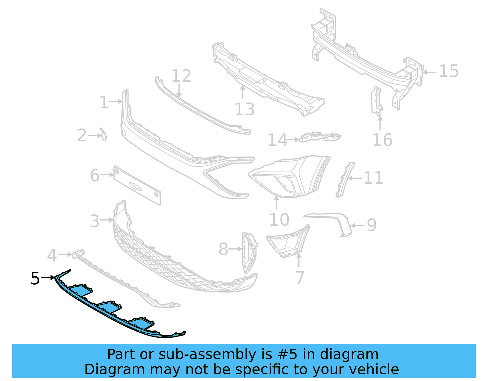 Lower Molding 2GJ-807-532-2UC - View 4