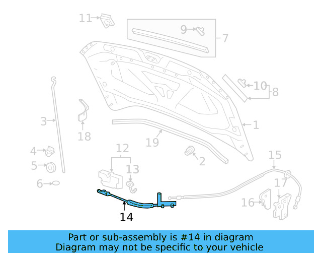 Release Cable 2GJ-823-531-D - View 2