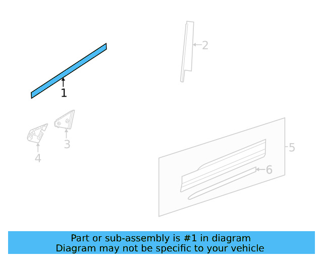 Belt Molding 2GJ-837-476-2MG - View 2
