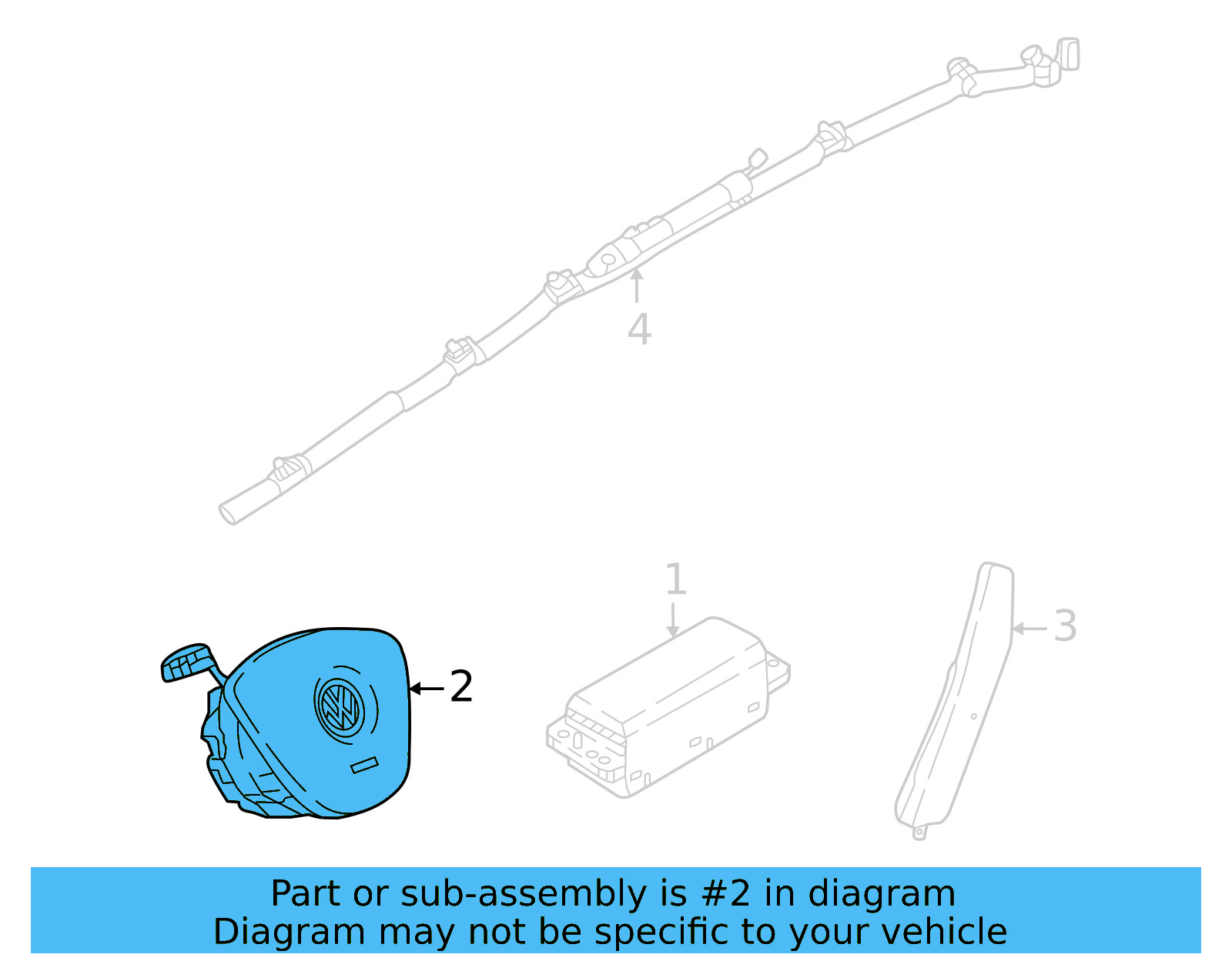 Driver Air Bag 2GJ-880-201-F-XEA - View 7