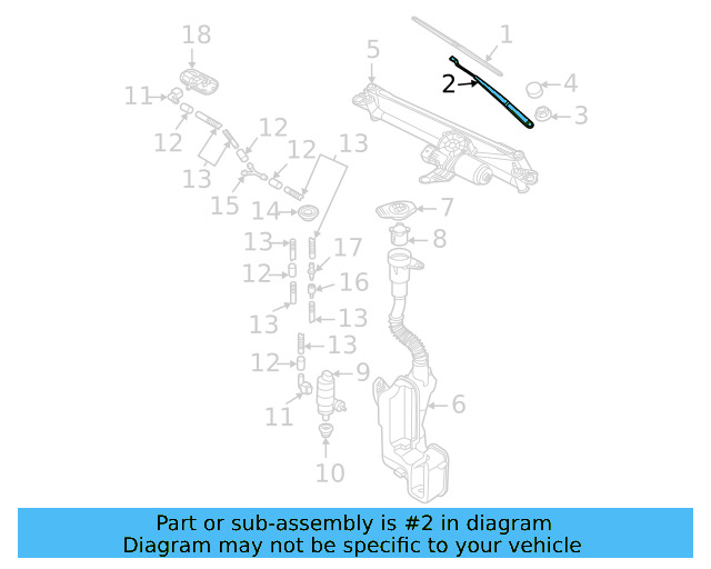 Wiper Arm 2GJ-955-410-03C