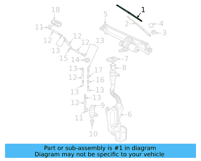 Wiper Blade 2GJ-955-425-03C