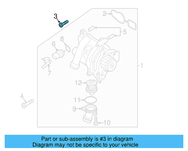 Water Pump Assembly Mount Bolt N-104-707-05 - View 11
