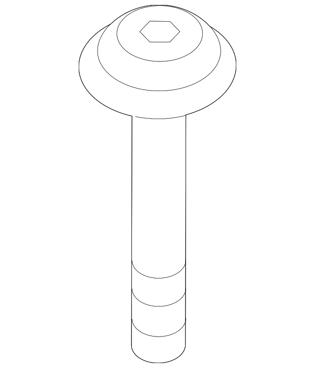 Headlamp Mount Bolt N-911-776-02 - View 3