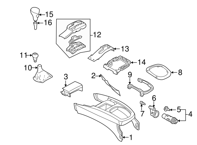 Shift Knob Sleeve 3B0-713-169-2ZZ - View 6