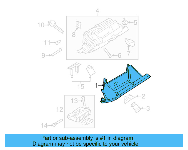 Glove Box 3C1-857-101-L-1QB