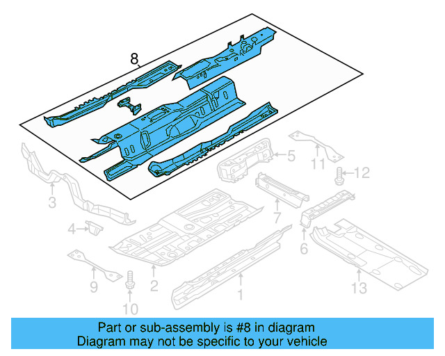 Floor Pan 561-803-206-A - View 8
