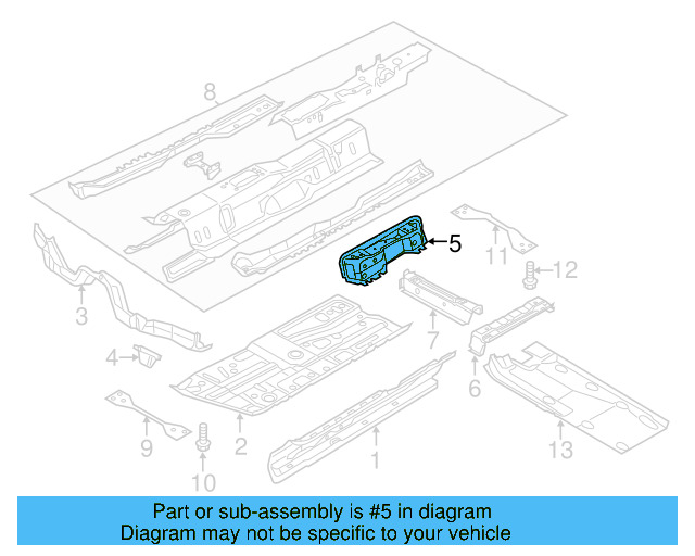 Seat Mount 561-802-381 - View 5