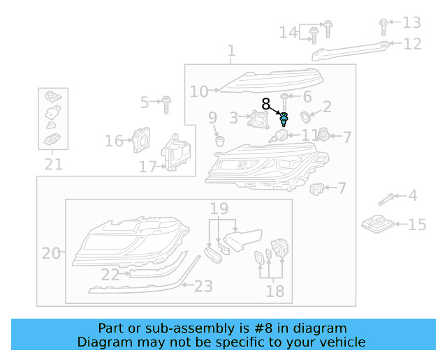 Headlamp Assembly Spacer 3G1-941-141 - View 4