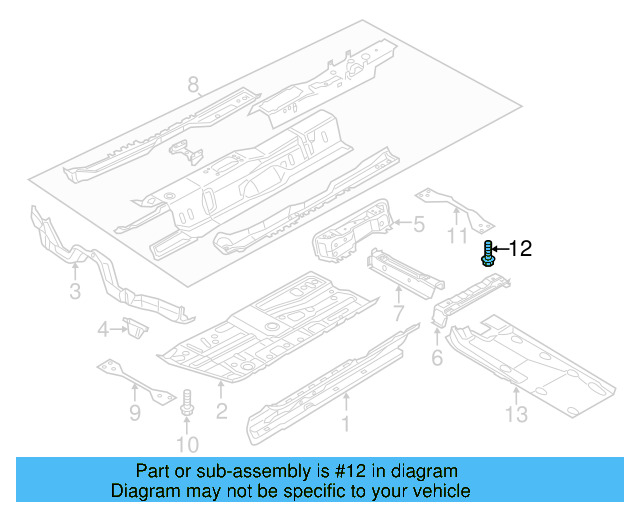 Front Reinforced Bolt N-910-730-04 - View 4