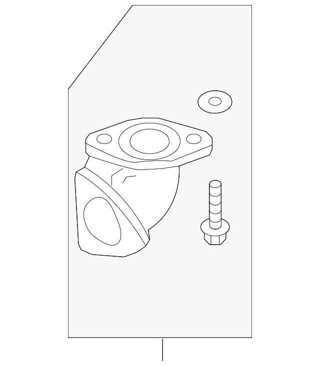 Engine Coolant Outlet Flange 03H-121-133 - View 3
