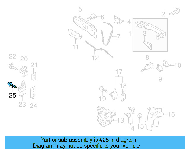 Upper Hinge Bolt N-910-703-01 - View 7