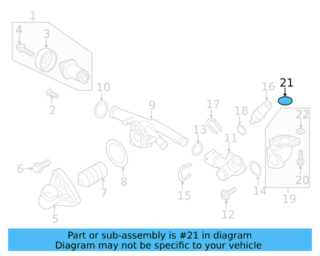 Flange Seal 03H-121-041-A - View 21