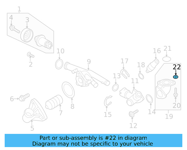 Engine Coolant Outlet O 095-323-971