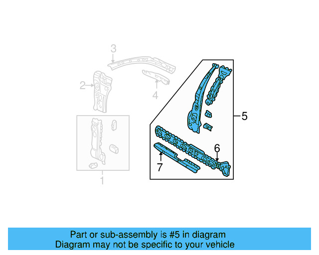 Inner Center Pillar 1J4-809-220-G