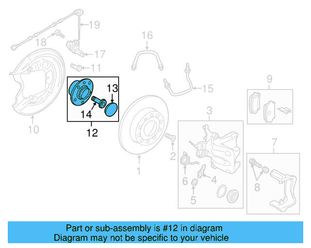 Hub & Bearing 5Q0-598-611 - View 27