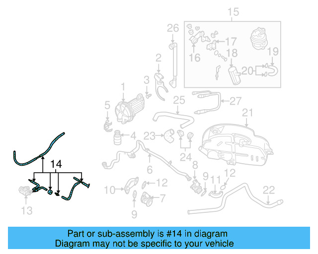 Hose & Tube Assembly 07D-131-055 - View 3