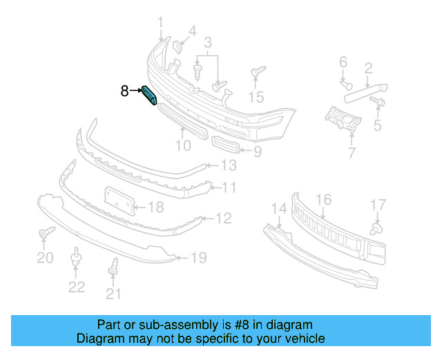 Outer Grille 1K0-853-666-E-9B9 - View 15