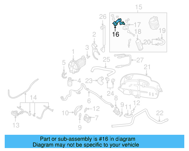 Pump Upper Bracket 3B0-201-827-B