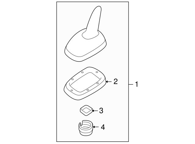 Radio Antenna Base Nut 1J0-035-437 - View 37