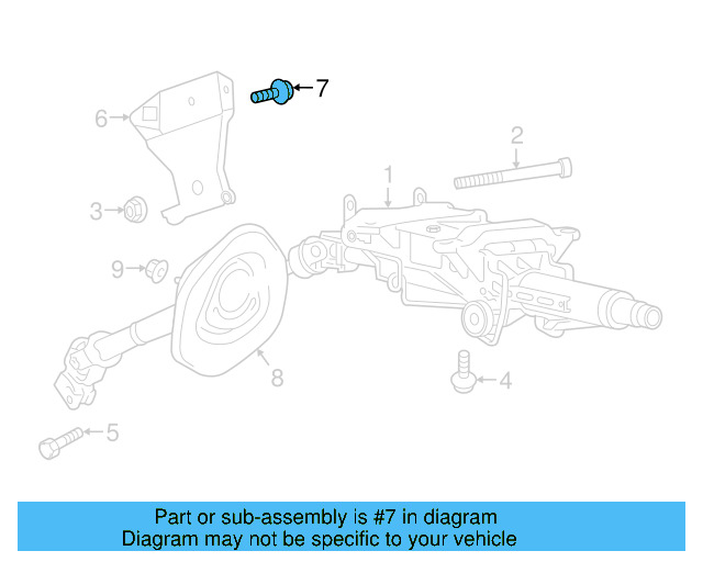 Front Mount Bracket Bolt N-910-799-01 - View 8