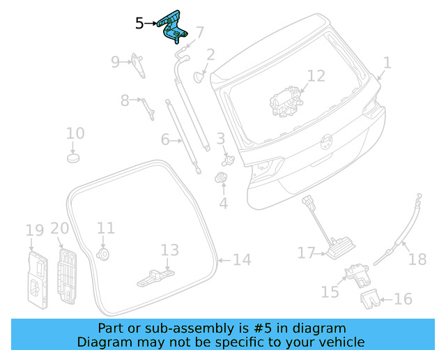 Hinge 5G6-827-301-D - View 2