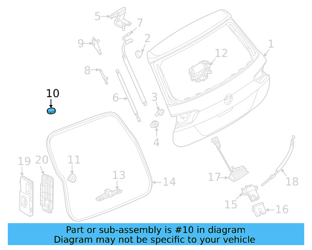 Lift Gate Plug 7N0-827-417-5AP - View 17