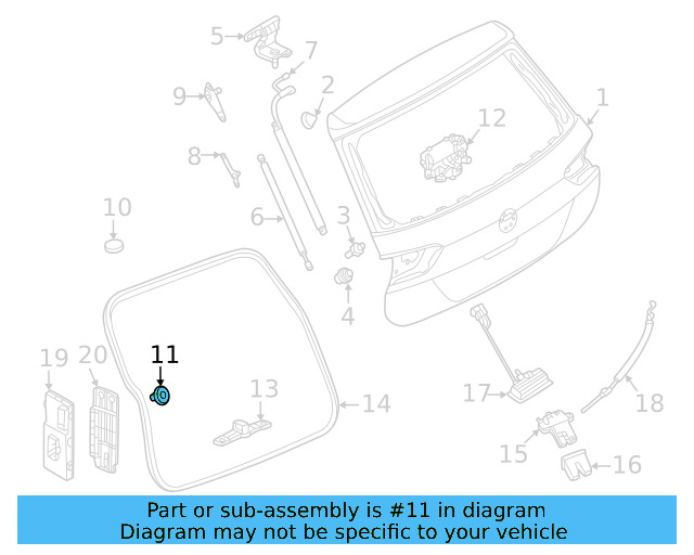 Lift Gate Plug 1K8-827-951 - View 4