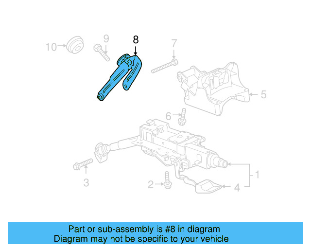 Column Support 1K1-419-293-G - View 11