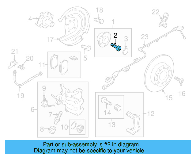 Hub & Bearing Mount Bolt WHT-000-237 - View 26