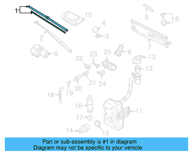 Wiper Blade 1Q1-998-002 - View 6