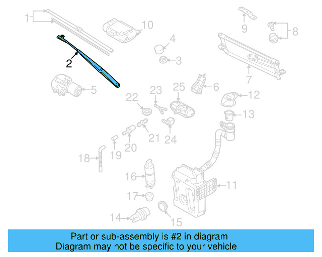 Washer Pump 3B7-955-681