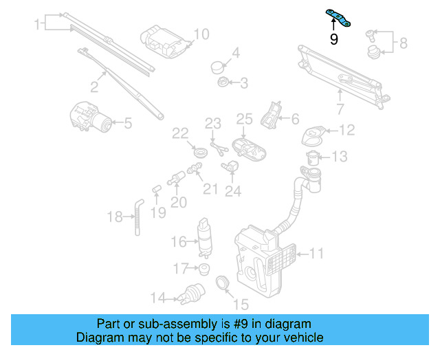 Windshield Wiper Motor Bracket 1K1-955-633-A - View 10