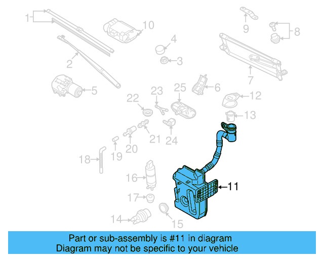 Washer Reservoir 1K0-955-453-S - View 23