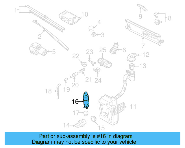 Washer Pump 3B7-955-681 - View 19