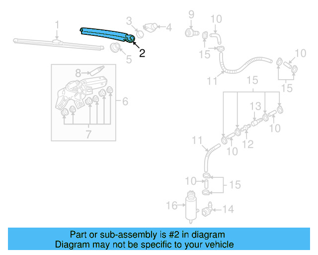 Wiper Arm 6Q6-955-707-C - View 5