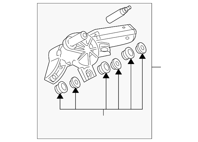 Rear Motor 1K6-955-711-C - View 2