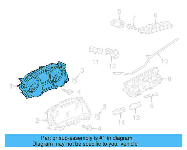 Instrument Cluster 3CN-920-850-C - View 3