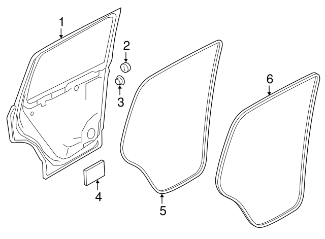 Door Weather 5NN-839-702-A-5AP
