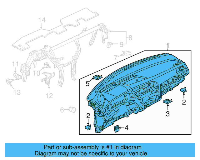 Instrument Panel 5NN-857-003-H-FLG - View 5