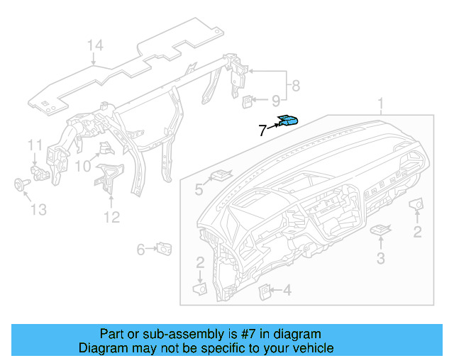 Instrument Panel Grommet 5C5-857-949 - View 9